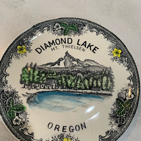 American Vintage Wall Decor Vintage Diamond Lake Oregon Souvenir